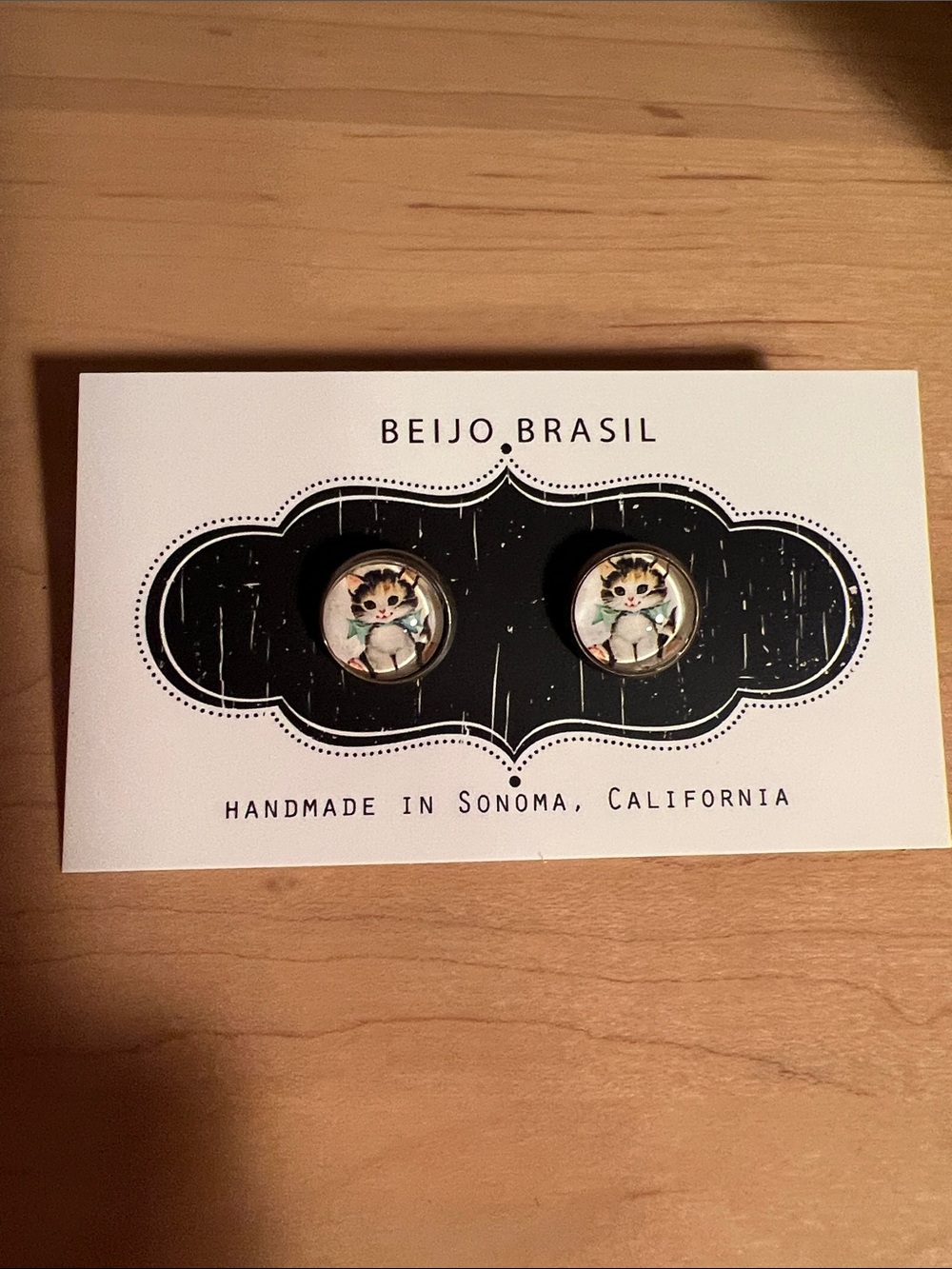 Cat Stud Earrings